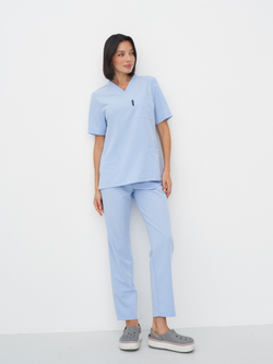 Блуза женская м640 liberty комфорт голубой034