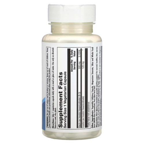 KAL, Ниацин, без смыва, 60 растительных капсул