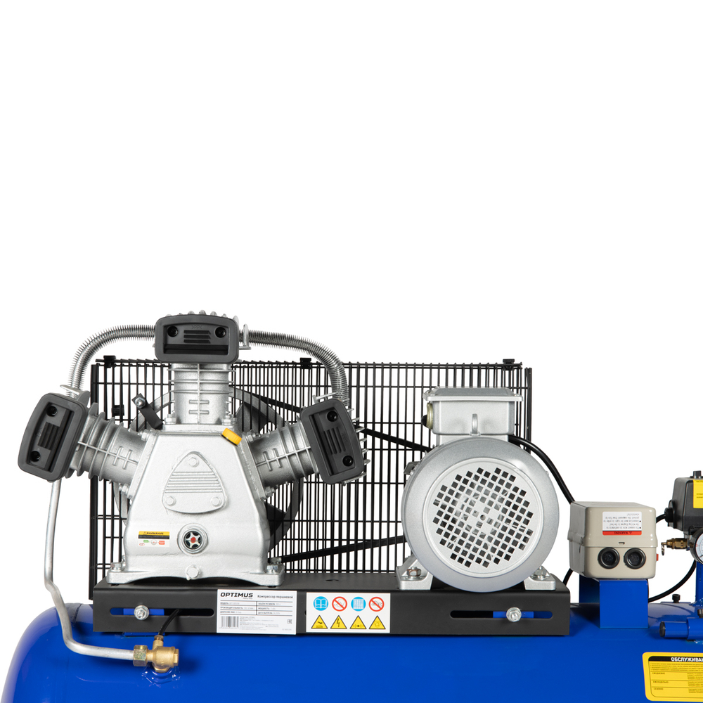 OPT-301058 Компрессор поршневой, 580 л/мин, 3 КВт, 380 В, ресивер 100 л