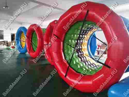 Аттракцион Водный цилиндр "Радуга", ПВХ, 2*1,8*1,8 м