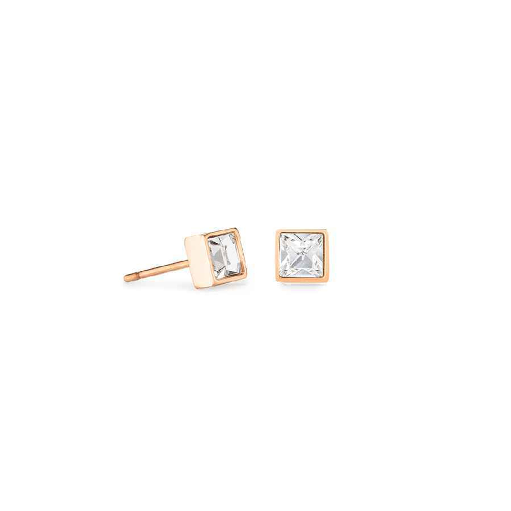 Серьги Crystal-Rose Gold Coeur de Lion