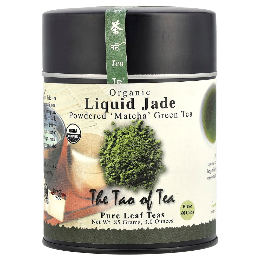 The Tao of Tea, органический зеленый чай матча в порошке, жидкий нефрит, 85 г (3 унции)