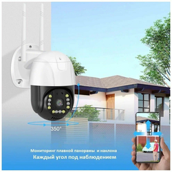 Уличная поворотная WiFi камера XPX EA-640SS c SIMM картой 4G LTE, FullHD (1920X1080)