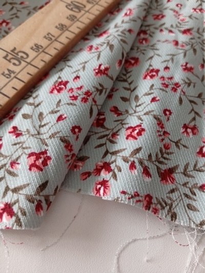 Штапель (принт, твил). Фисташка, 0,45м