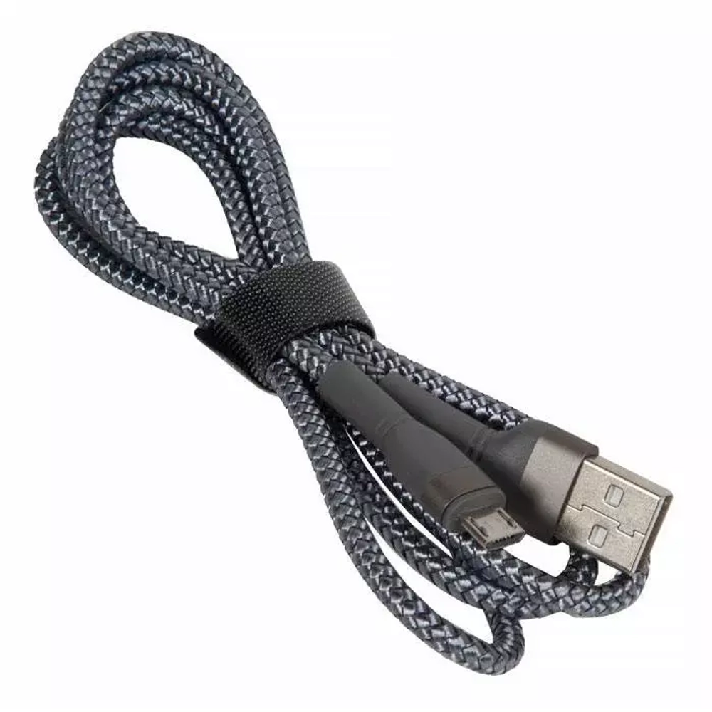 Кабель 1m USB/Micro 2.4A RC-124m Remax silver