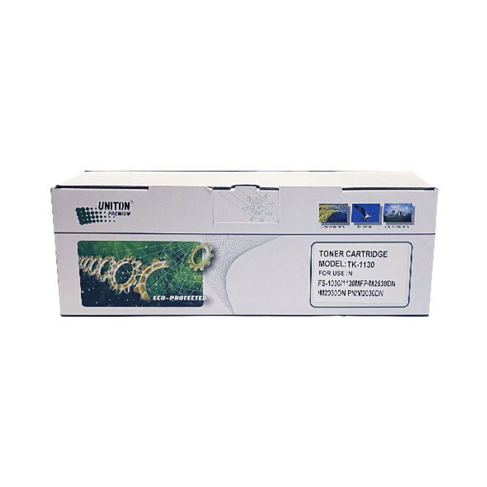 Тонер-картридж (TK-1130) для KYOCERA FS-1030MFP/FS-1130MFP (3K,UED-01 TOMOEGAWA)  UNITON Premium GREEN LINE (Eco Protected)