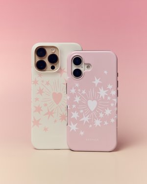 Чехол STARS ALIGNED (белый+розовый) для iPhone