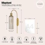 Настенный светильник (бра) Maytoni MOD302WL-01CG