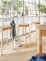 Барный стул - IKEA  RÖNNINGE/RONNINGE /РЁННИНГЕ  ИКЕА, 39х44х75 см ,  береза