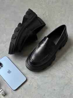 Лоферы из натуральной кожи