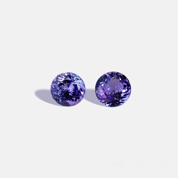 Танзанит, Круг, 2 шт / 9,83 карат, Танзания