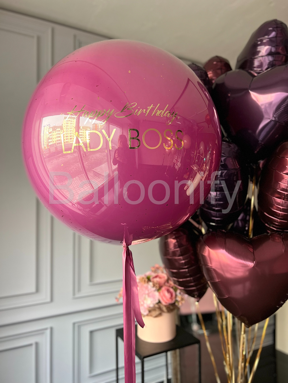 Набор шаров "Леди Босс" с фонтаном