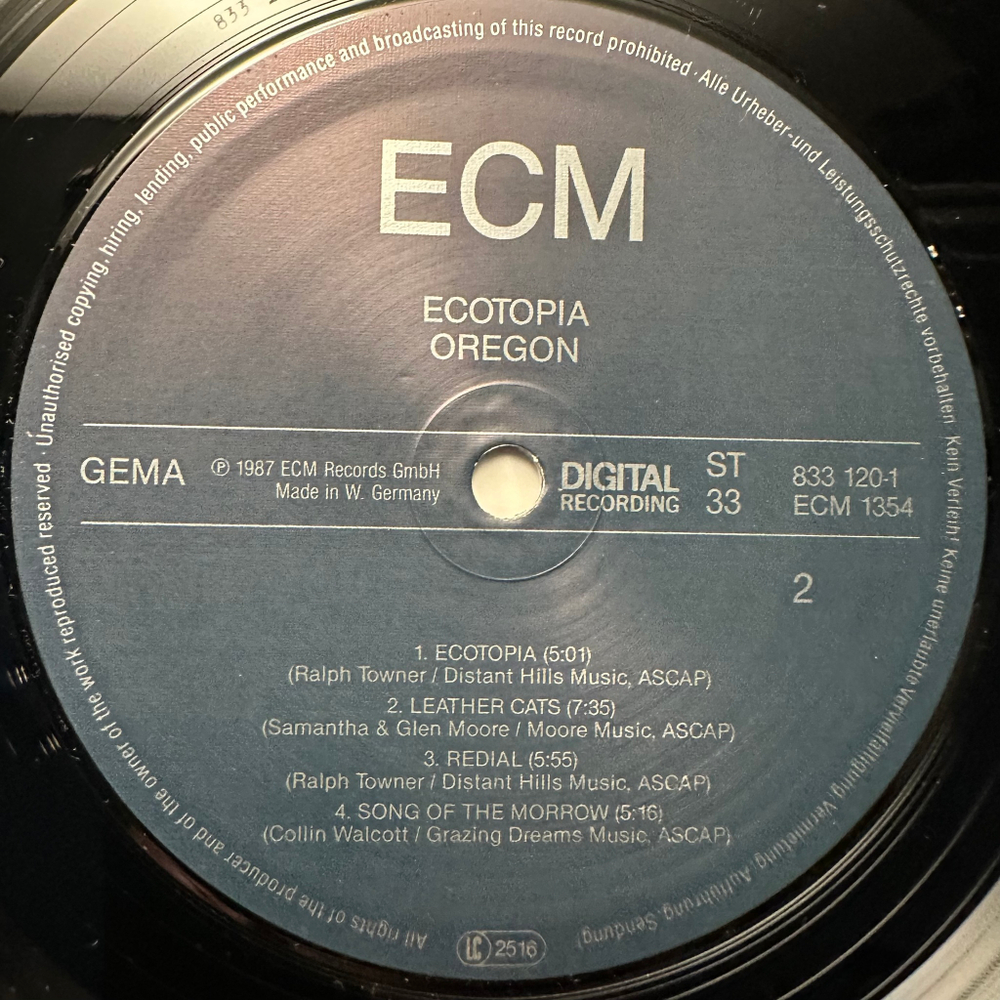 Oregon - Ecotopia (Германия 1987г.)