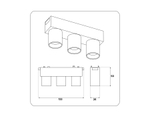 GV1503/3 WH белый IP20 6W 4200K 48V 24° 122*26*55
