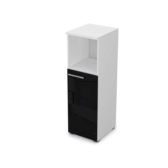 9ППД.017.8 Пенал средний со стеклом и нишей (400*450*1245), правый