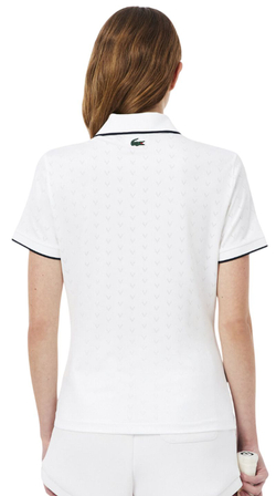 Женское поло Lacoste Tennis Heritage Ultra Dry Stretch Shirt - white