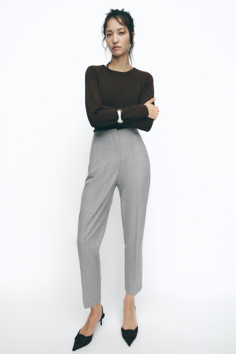 Брюки high-waist