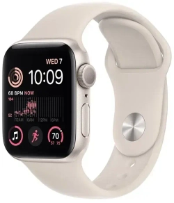 Смарт-часы Apple Watch SE 2024 GPS 44mm Starlight Aluminium Case with Starlight Sport Band M/L