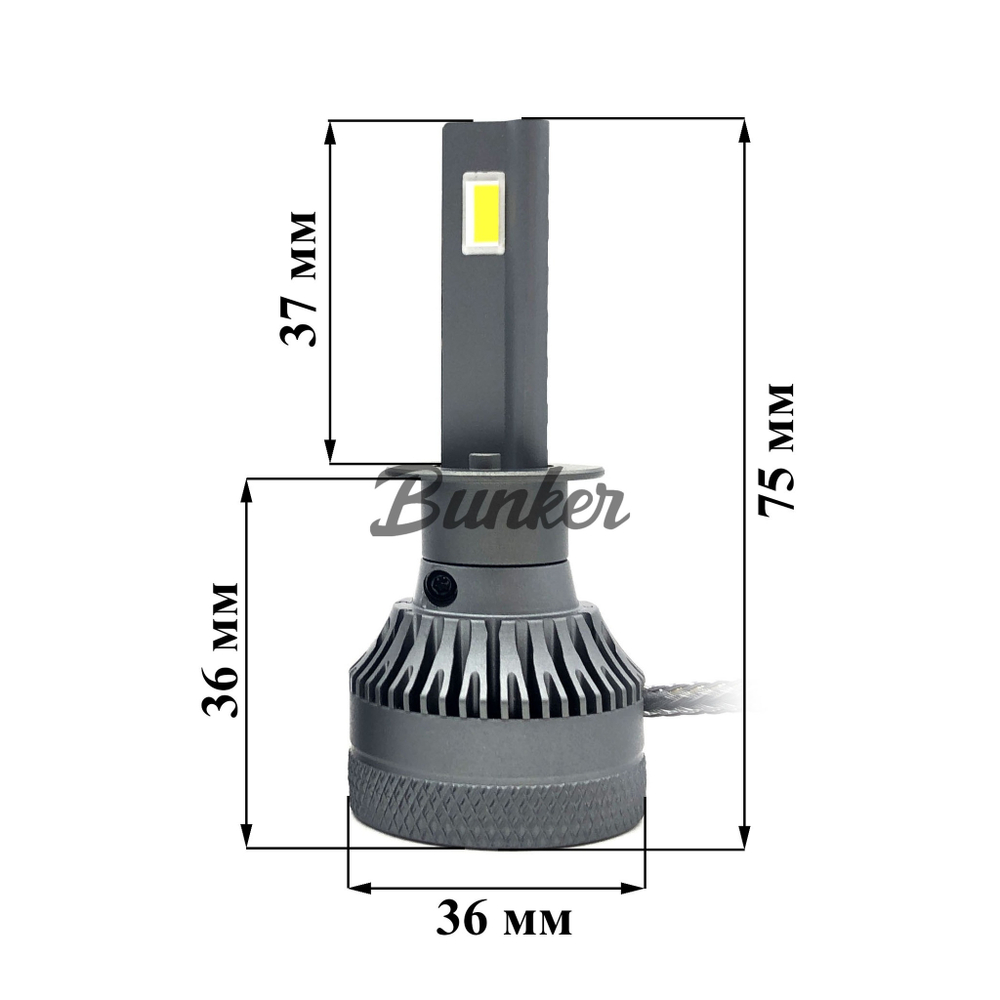Светодиодные автомобильные LED лампы TaKiMi Progressive V2 H1 6000K 12/24V