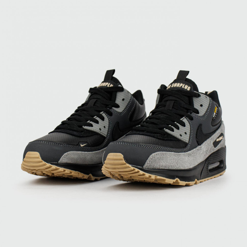 кроссовки Nike Air Max 90 Mid Black / Grey Winter