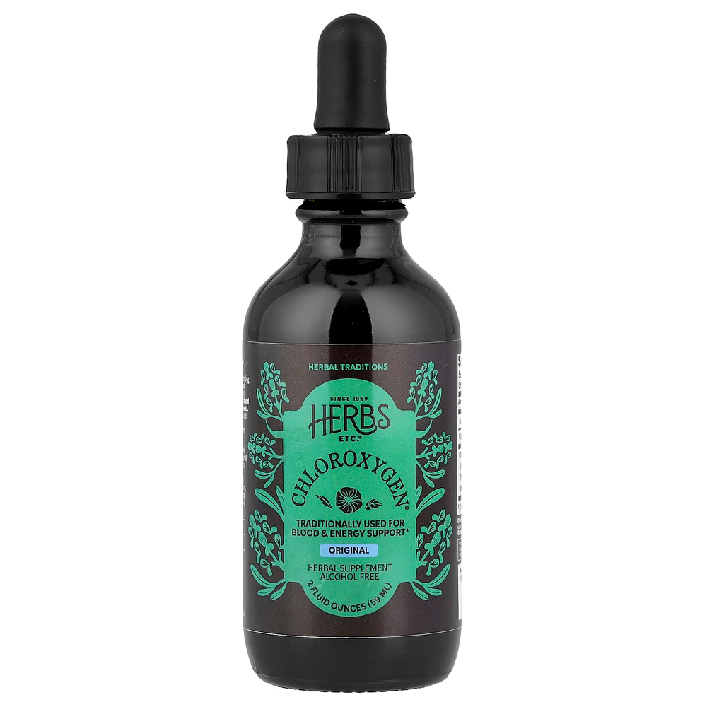 Herbs Etc., ChlorOxygen®, оригинальный вкус, без спирта, 59 мл (2 жидк. унции)