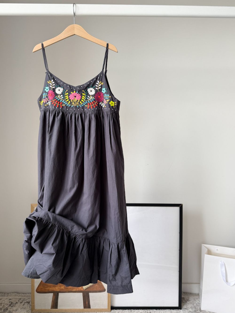 Хлопковое платье-сарафан Bonpoint, 152