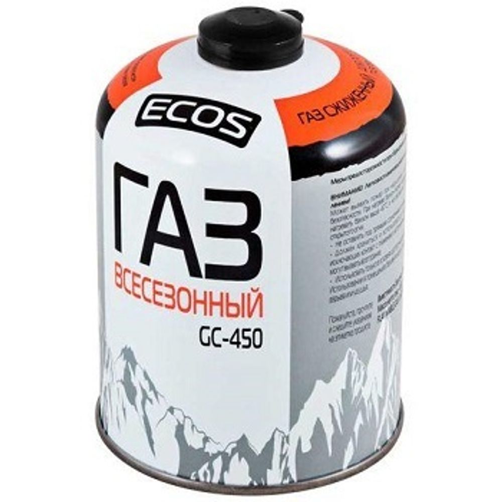 Газ в баллоне для портативных приборов GC-450 (резьбовой EPI-GAS, 450 г)