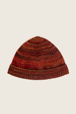 Шапка с отворотом 25.NP.3.HAT.04.36, красно-коричневый