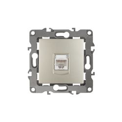 Розетка ЭРА Серия 12 12-3107-04 информационная RJ45 IP20 шампань