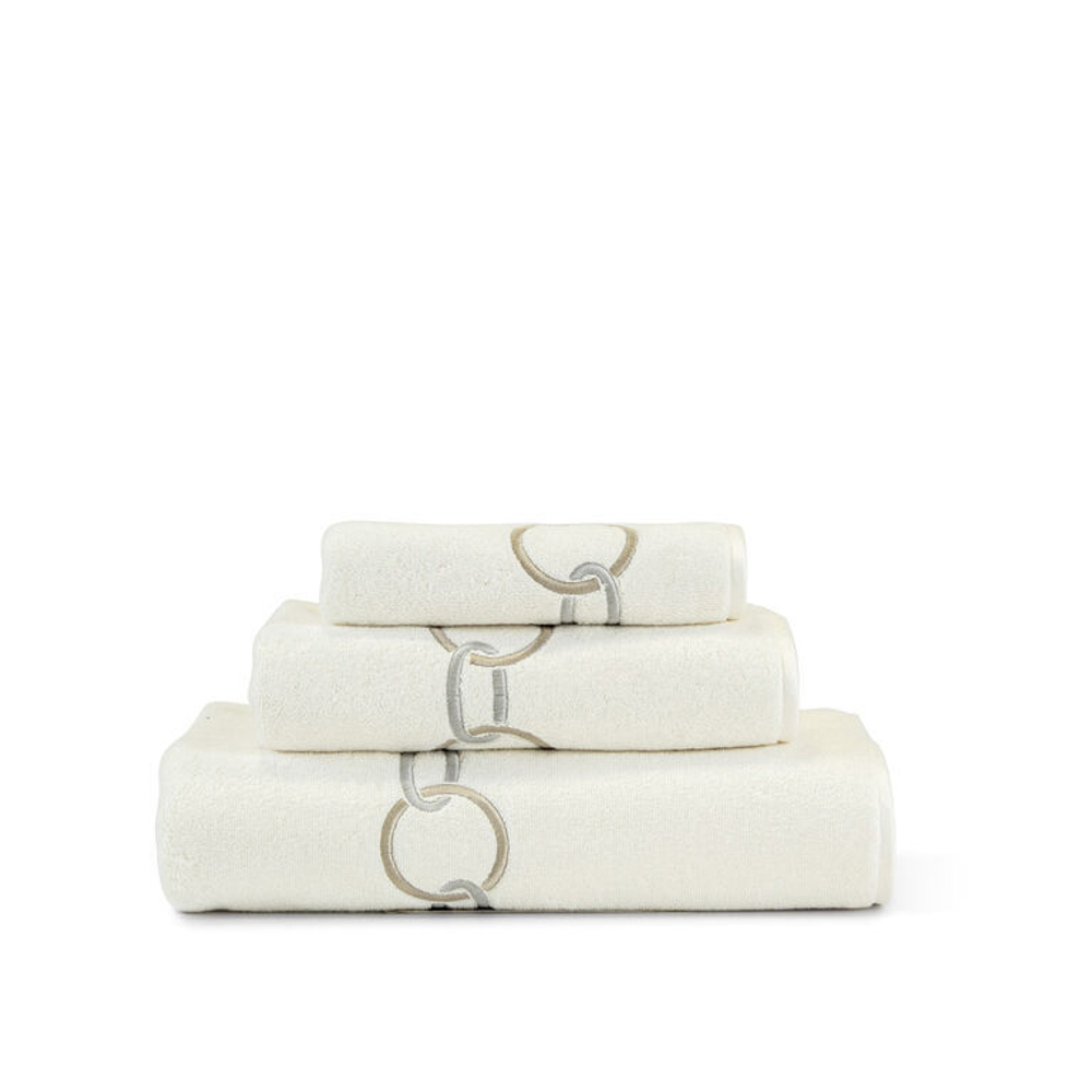 Набор полотенец Frette Links Embroidery Savaige Beige/Rock (5 шт.)