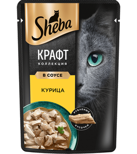 Шеба Крафт сочные слайсы курица в соусе 75гр.