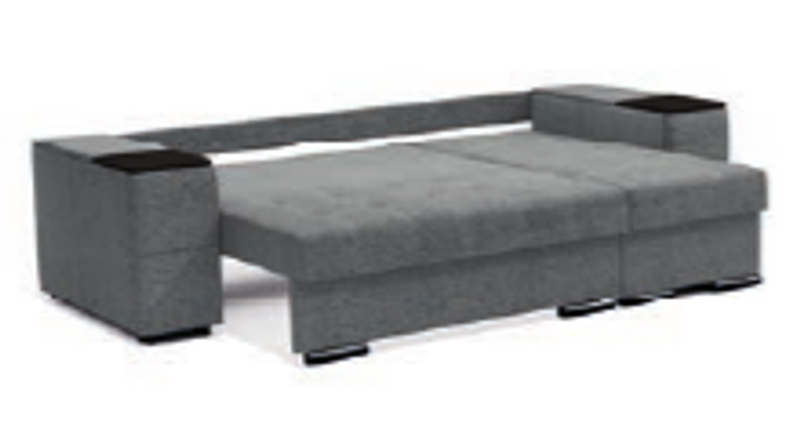 Угловой диван-кровать Бруклин с оттоманкой