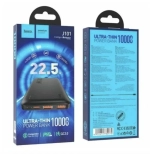 Универсальный внешний аккумулятор Hoco J101 Astute 10000mAh 22.5W USBx2/ Micro USB/ Type-C пластик (черный)