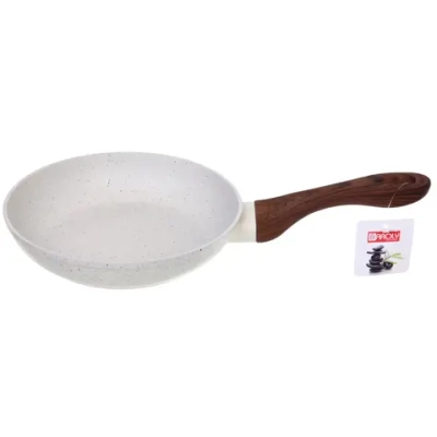 Сковорода «BAROLY» WHITE 20см индукционная с антипригарным покрытием, бакелитовая ручка