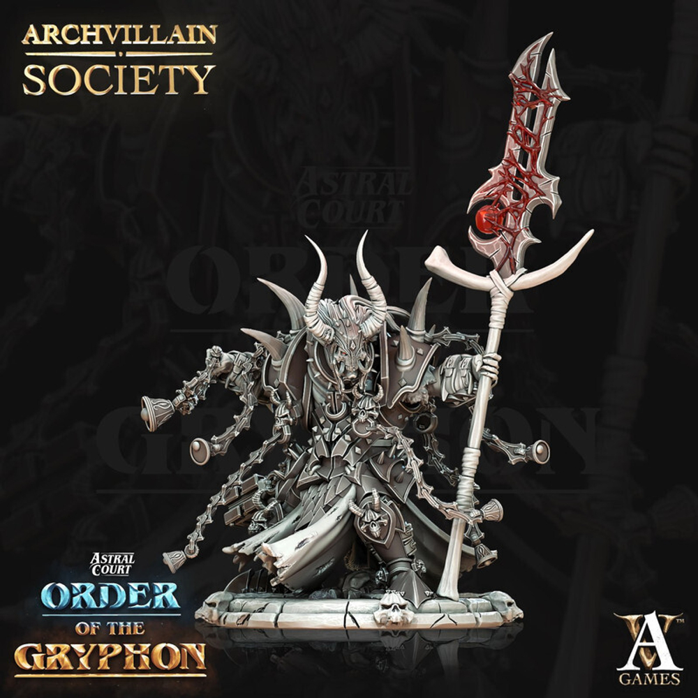 Grand Alliance Chaos Beasts of Chaos Beastlord Зверолюд шаман миниатюра для dnd, днд, pathfinder, фентези, Настольная игра, НРИ, Варгейм, РПГ