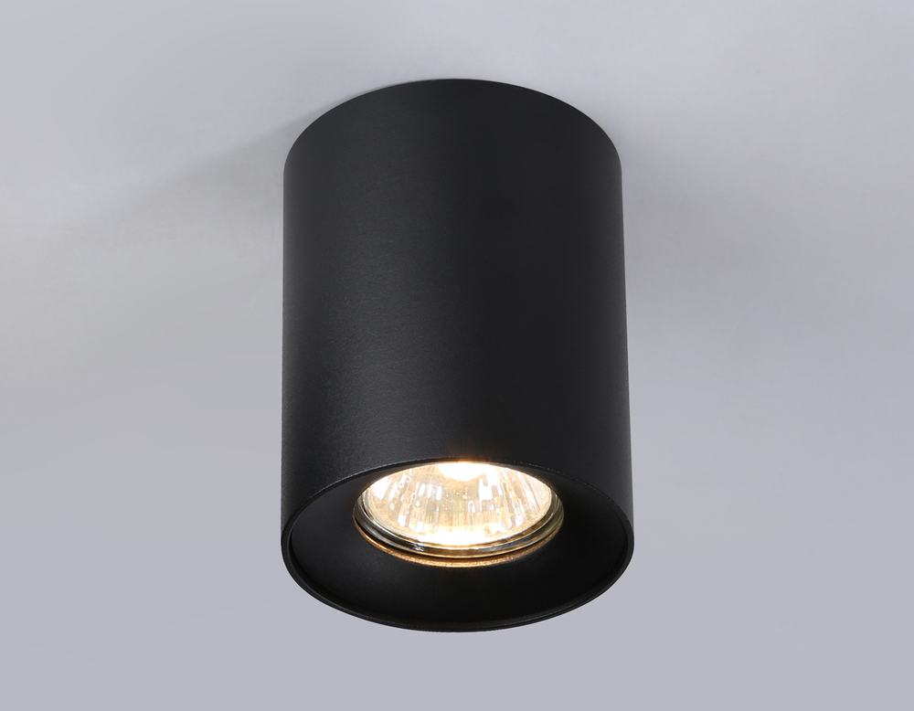 Светильник накладной TN213137 BK черный GU10 max 12W D80*100