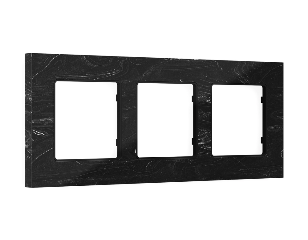 AF930703 Рамка ALFA Grand (Черный мрамор) 3-ая
