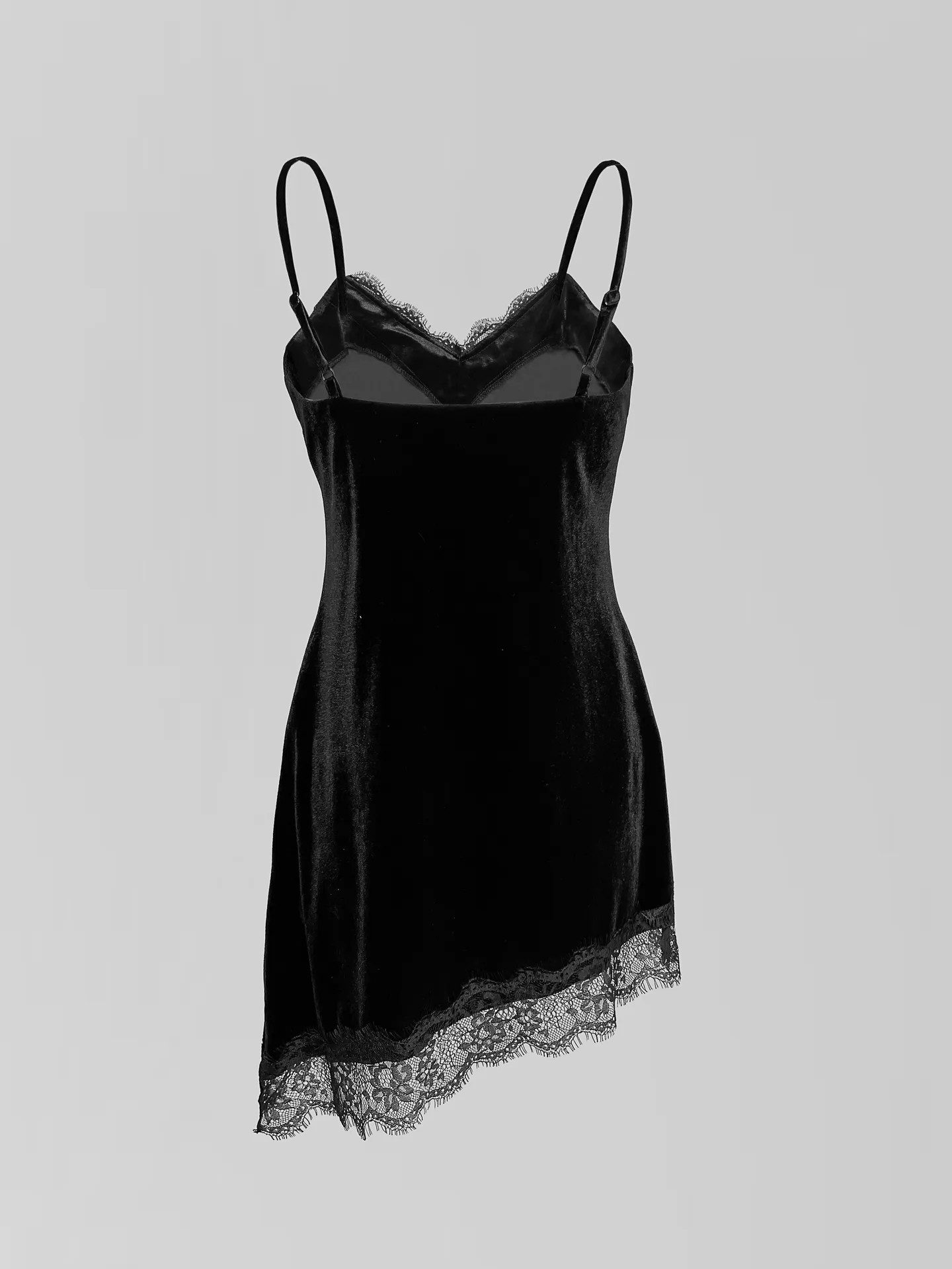 Майка Talantova велюровая удлиненная с вставками кружева