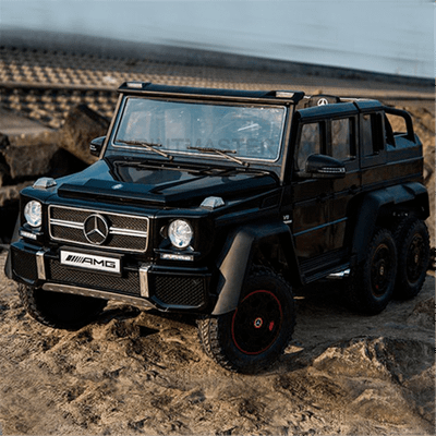 Электромобиль детский "Mercedes-Benz G63-AMG 4WD" шестиколёсный,  чёрный, 12V
