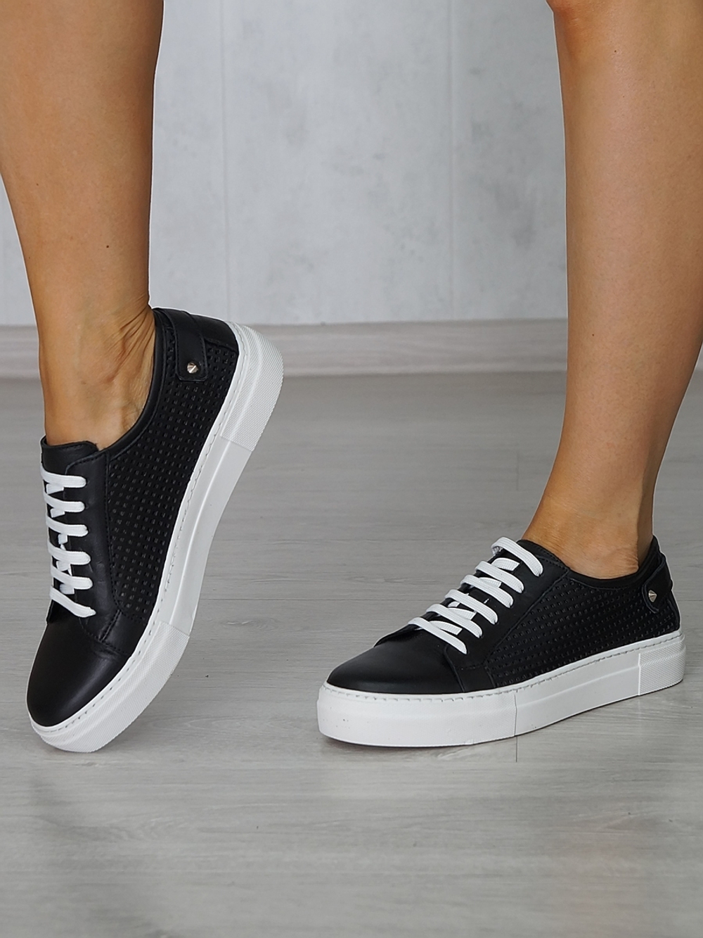 Кеды женские летние натуральная кожа