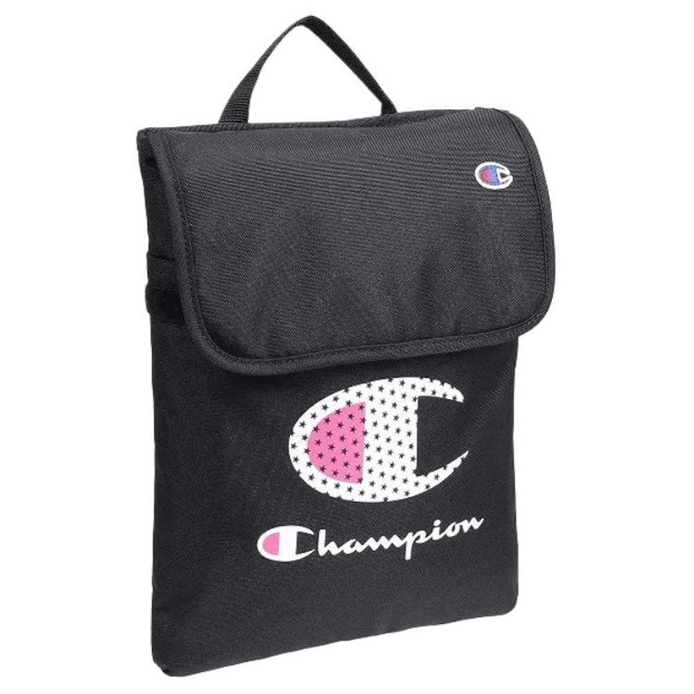 Champion Recycled Polyester With PU Laptop Bag Large Unisex Black