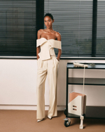 Брюки из масляной шерсти