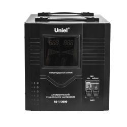 RS-1-3000 Стабилизатор Uniel релейный однофазный. 3.0 кВА.