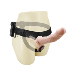 Двойной страпон с вибрацией Dual Penis Strap-On (17,5 и 11 см)