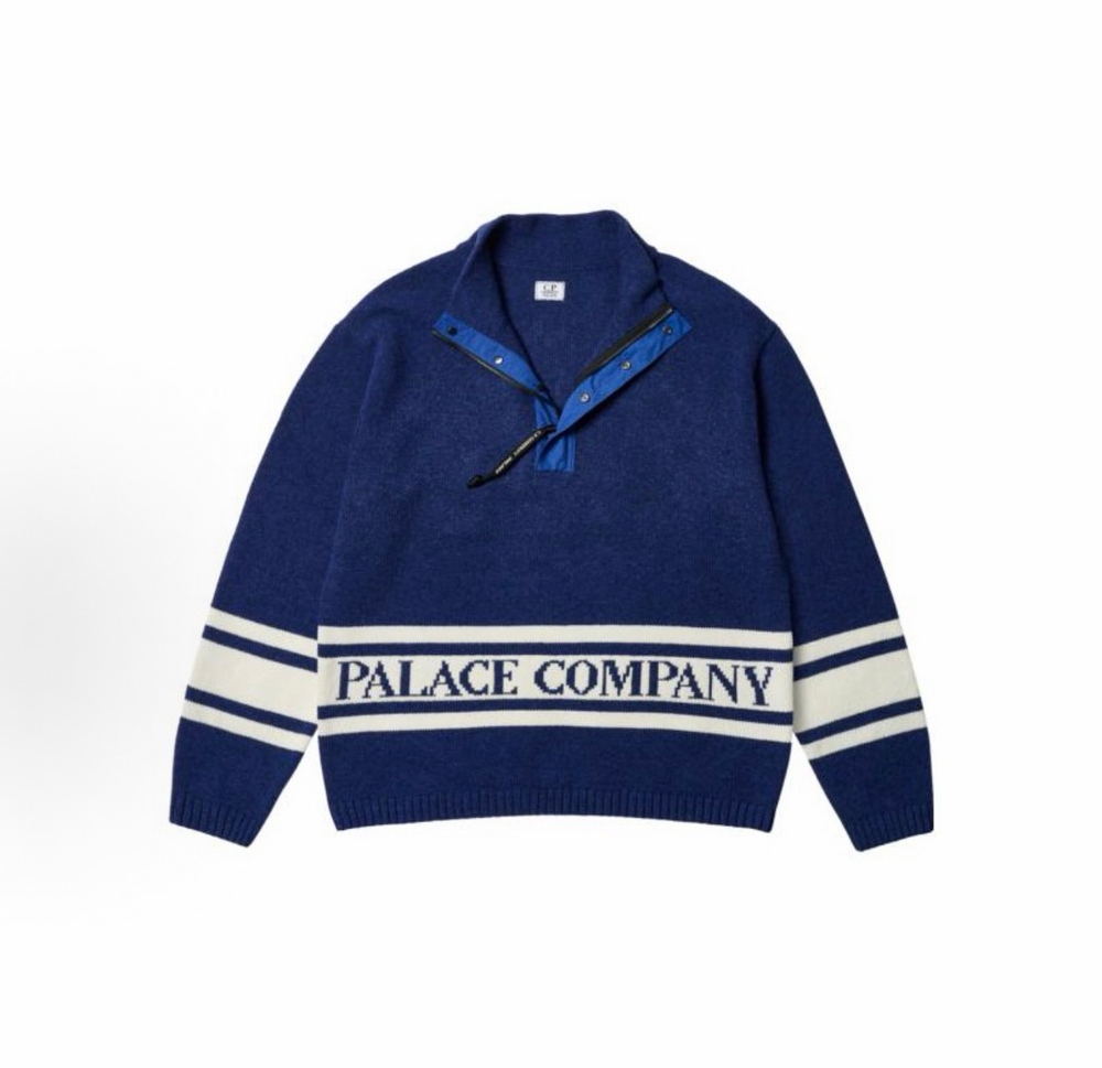Свитер Palace x C.P. Company Funnel Neck Knit Bright Cobalt