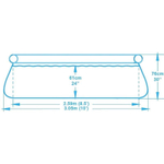Надувной круглый бассейн Bestway 57270/57109 (305х76) с картриджным фильтром