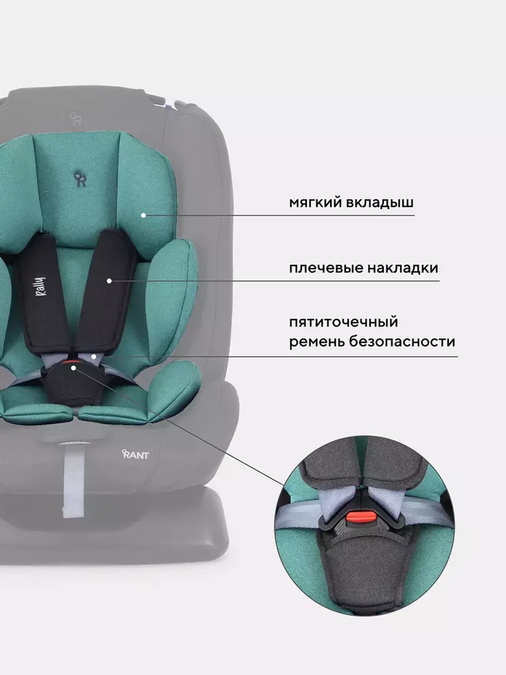 Автокресло RANT basic ZY19 "Rally" группа 0+-1-2 (0-25 кг)