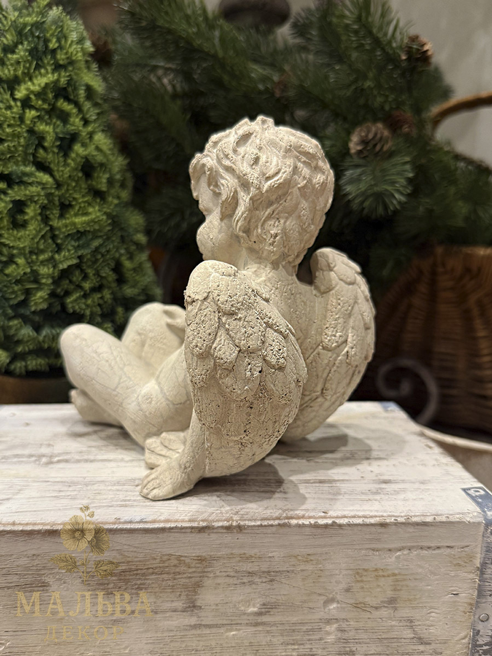 Декоративная фигурка "Ангел" 13x17x15 см