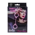 Розовые силиконовые наручники Lola Games Party Hard Suppression 1167-03lola