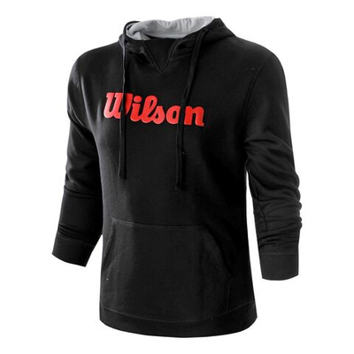 Мужская кофта теннисная Wilson Script Hoody Special Edition Men - Black, Red